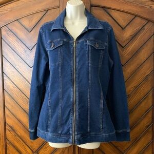 Denim & Co blue denim, jean jacket size small
